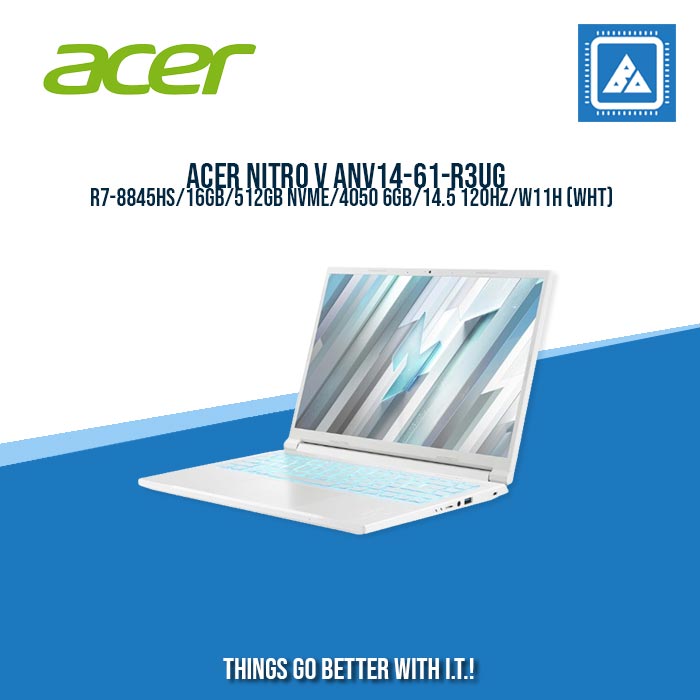 ACER NITRO V ANV14-61-R3UG R7-8845HS/16GB/512GB NVME/4050 6GB/14.5 120HZ/W11H/BEST FOR GAMING AND AUTOCAD LAPTOPS ACER NITRO V ANV14-61-R3UG R7-8845HS/16GB/512GB NVME/4050 6GB/14.5 120HZ/W11H/BEST FOR GAMING AND AUTOCAD LAPTOPS